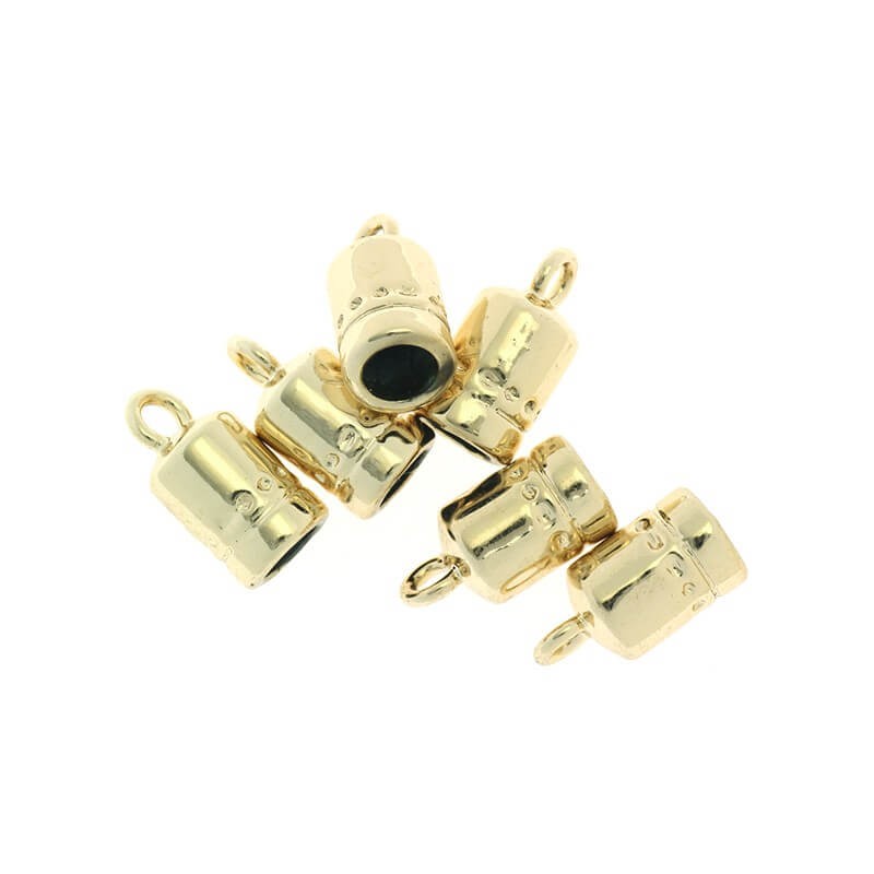 Ends for sticking straps gold-plated 8x16mm 2pcs AKG212