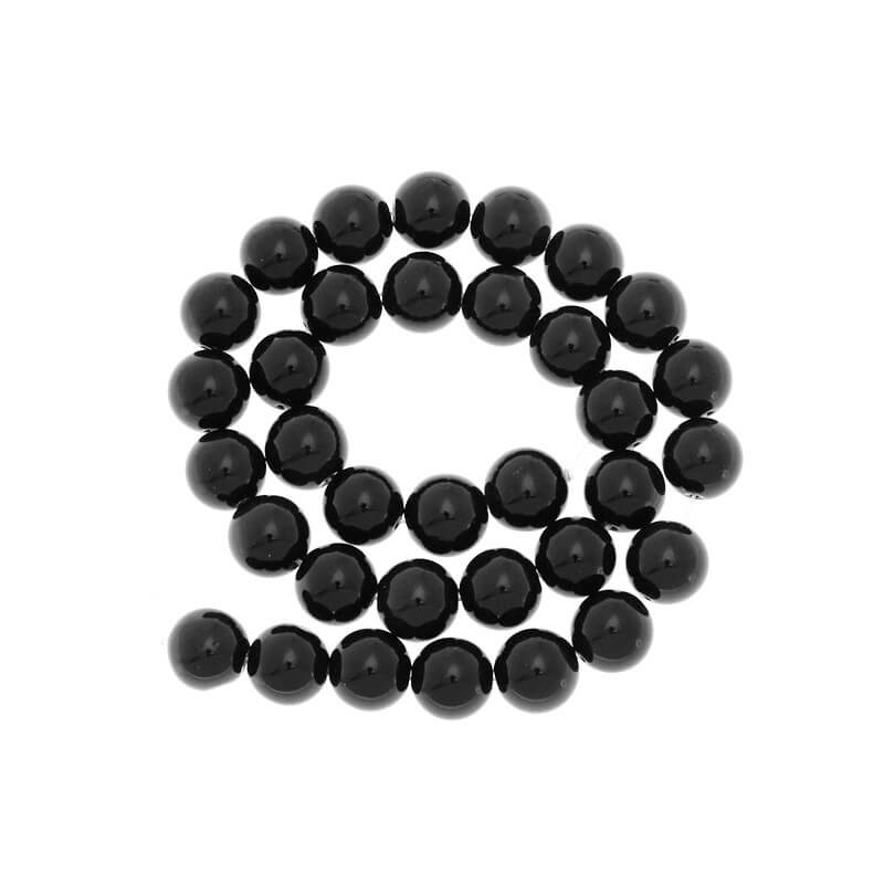 Obsidian beads smooth balls 12mm 1pc KAOBS12