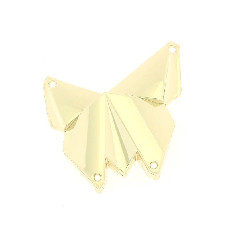 Geometric butterflies pendants for 35mm gold-plated necklaces 1pc AKG226