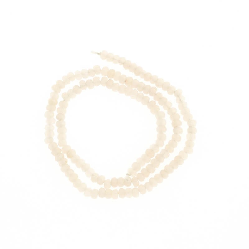 Oponki beads faceted almond jade 120pcs (rope) 4x2mm KAOS0402