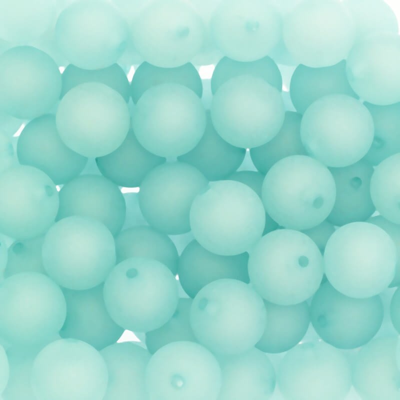 Acrylic matte beads Frozen Lollipops balls 20mm mint 1pc XYMZKU2009