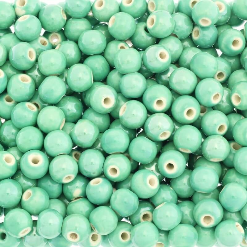 Ceramic beads 12mm turquoise 1pcs CKU12Z11L