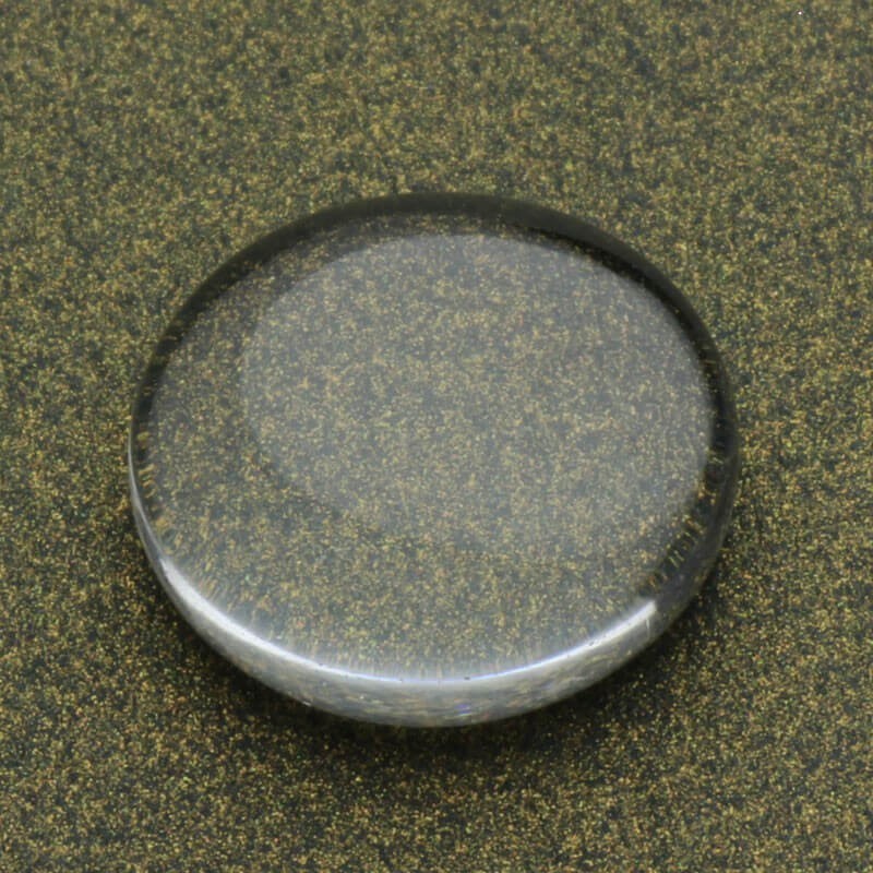 Round transparent glass cabochon 12mm 1pc KBSZ12