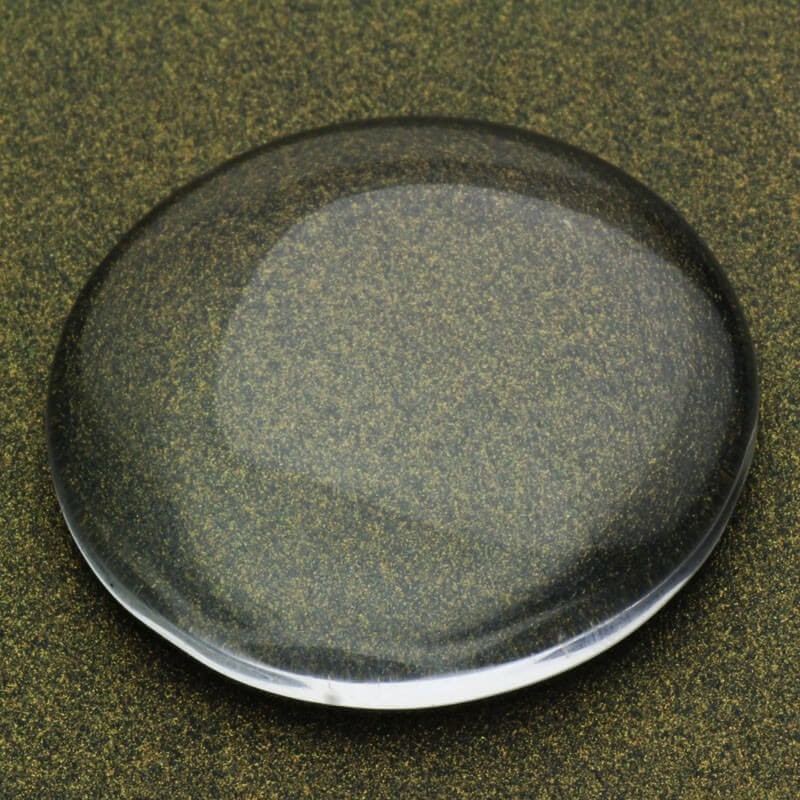 Cabochon, transparent glass, round 25mm 1pc KBSZ25