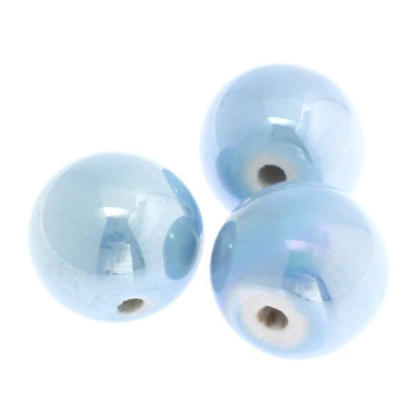 Ceramic ball light blue 18mm 1pc CKU18N17A