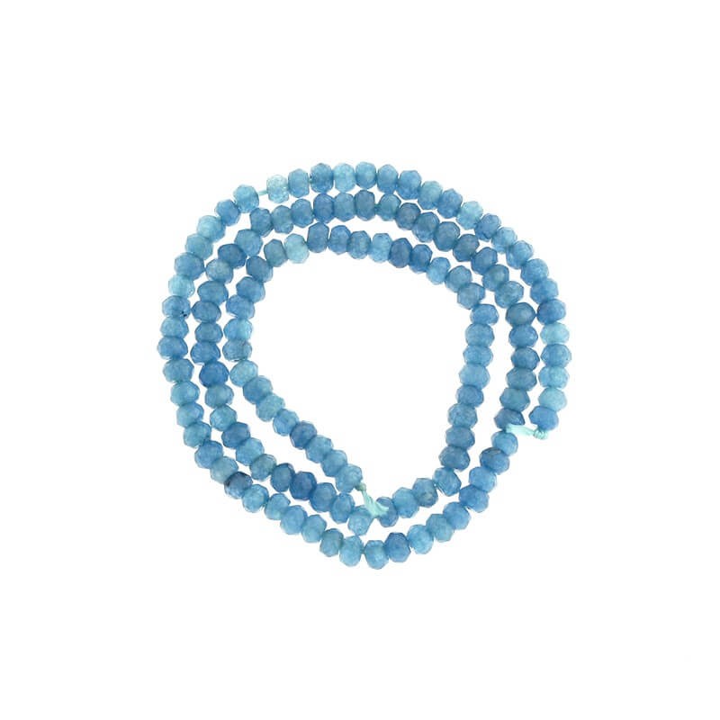 Oponki beads faceted smoke jade topaz 120pcs (rope) 4x2mm KAOS0427