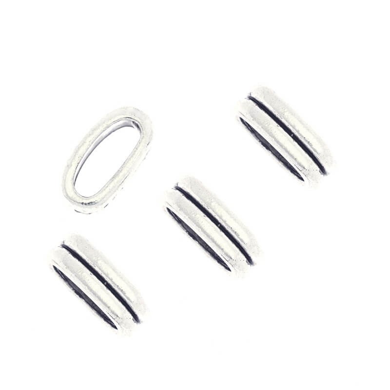 Spacers for bracelets on a strap, antique silver 14x5x7mm, 2pcs AAS850