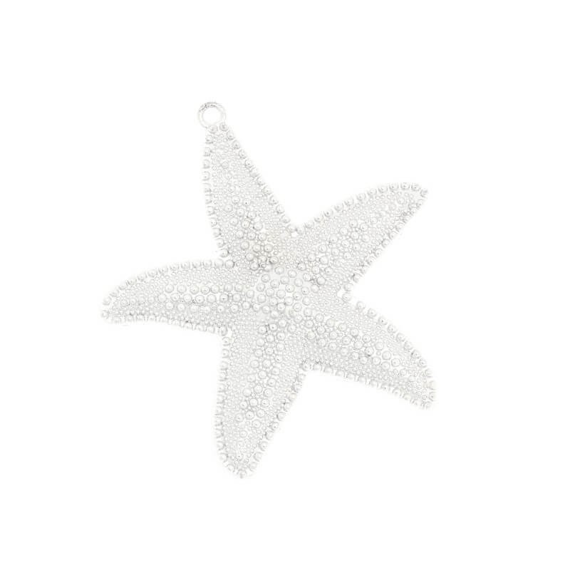 Jewelery elements sea starfish pendant platinum 66x60mm 1pc AAS922