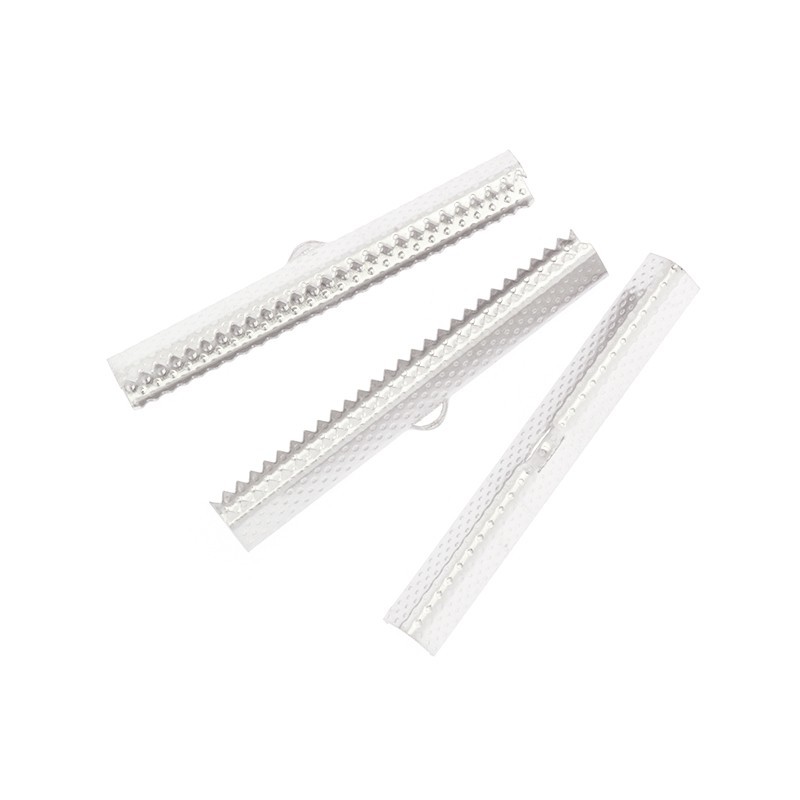 End pieces for bracelets crocodile clips platinum 50x8x5.5mm 10pcs LAPZO50