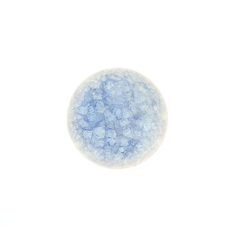 Kaboszon ceramiczny jasny niebieski okrągły 23mm 1szt KBCZ2307