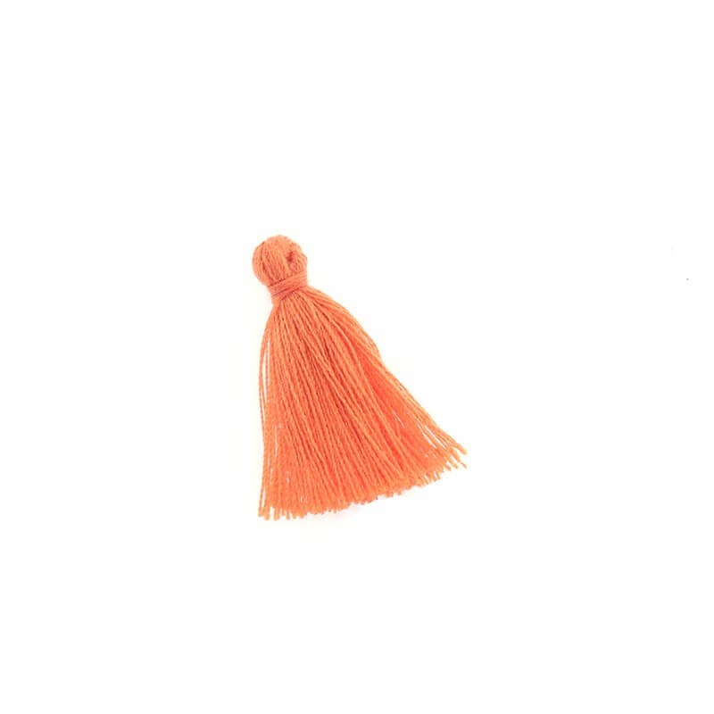 Tassels for jewelry 25mm cotton autumn orange 1pc TASS43