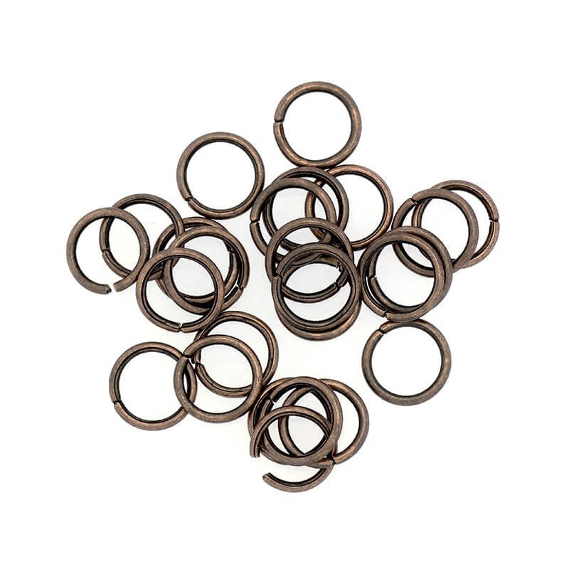 Mounting rings for jewelry antique copper 10x1.2mm 100pcs SMKO1012M