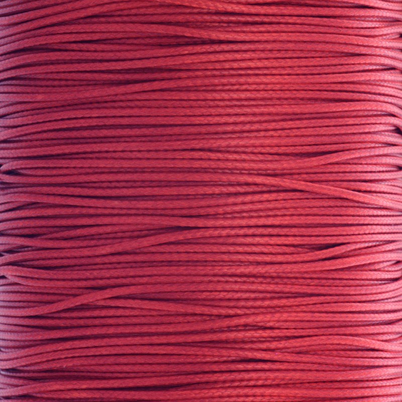 Strings for bracelets dark red 1mm braided 2 meters PW1C12