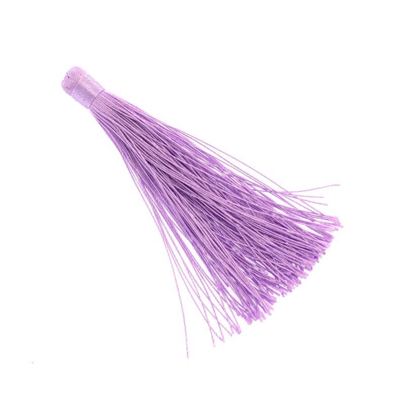 Long nylon scarves light purple 120x12mm 1 piece TASSD22