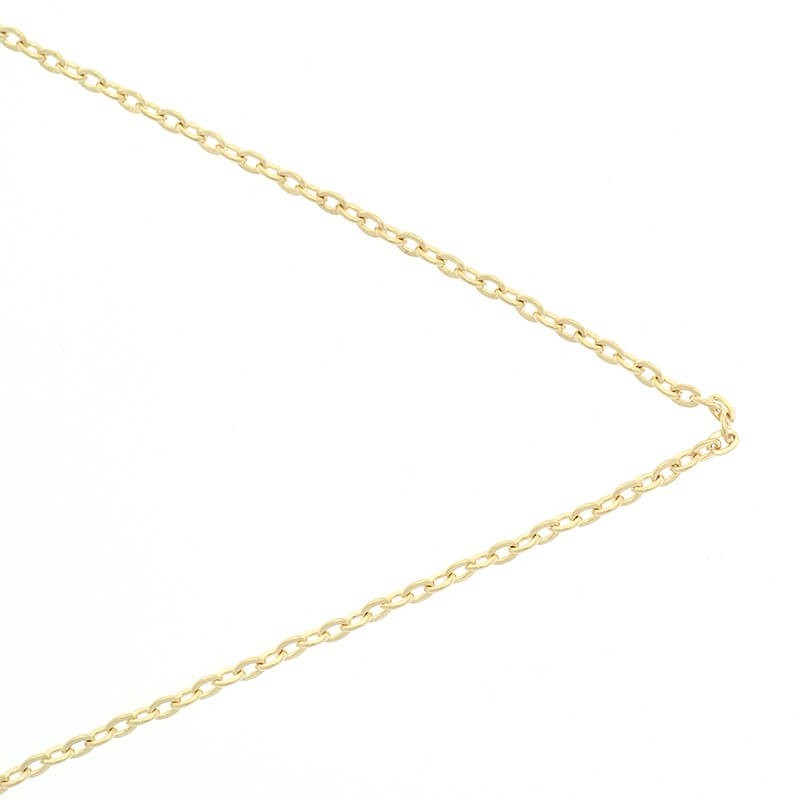 Łańcuszek/ ankier płaski/ ładne złoto ( kc gold) 2x3x0.5mm 1m LL140KG