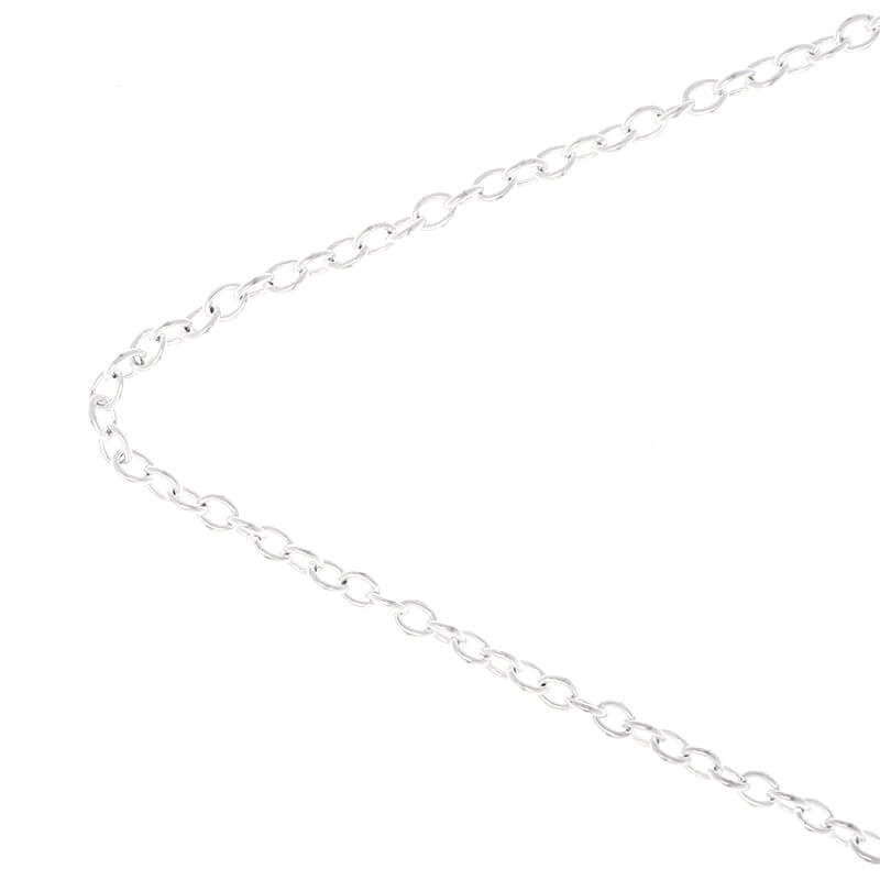 Jewelery chains light silver 2.5x3.7mm 1m LL139SS