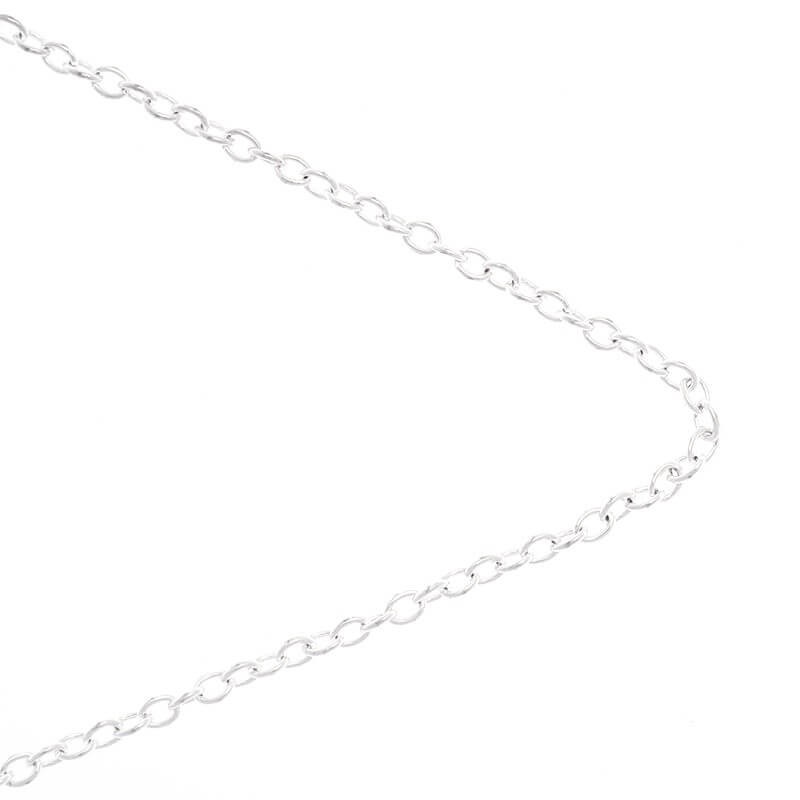 Jewelery chains light silver 2.5x3.7mm 1m LL139SS