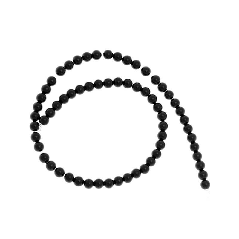 Onyx bracelet beads 6mm 62pcs / string KAONKU06