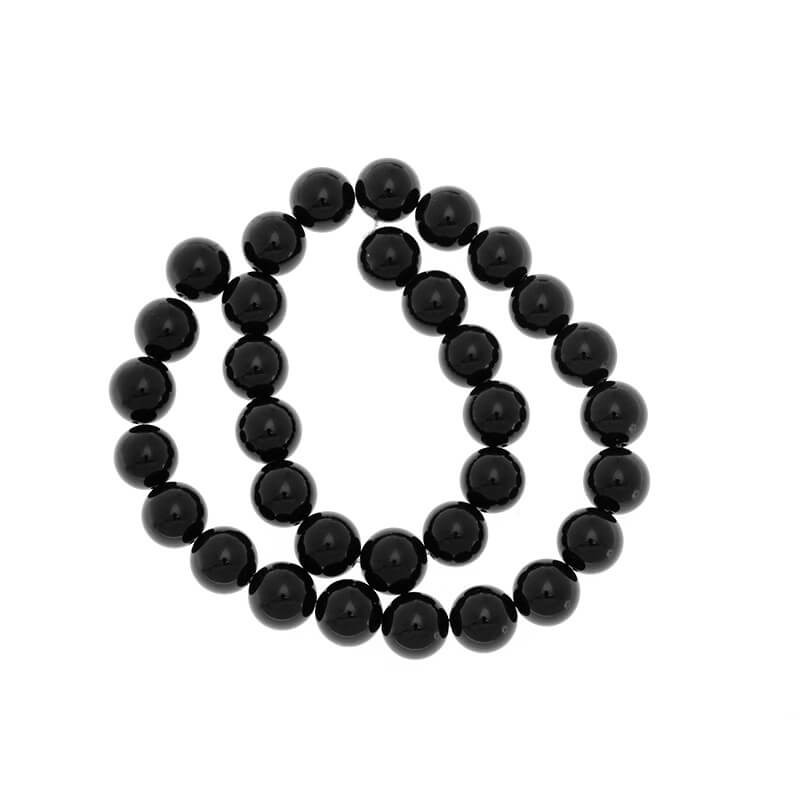 Onyx bracelet beads 12mm 1pcs /KAONKU12