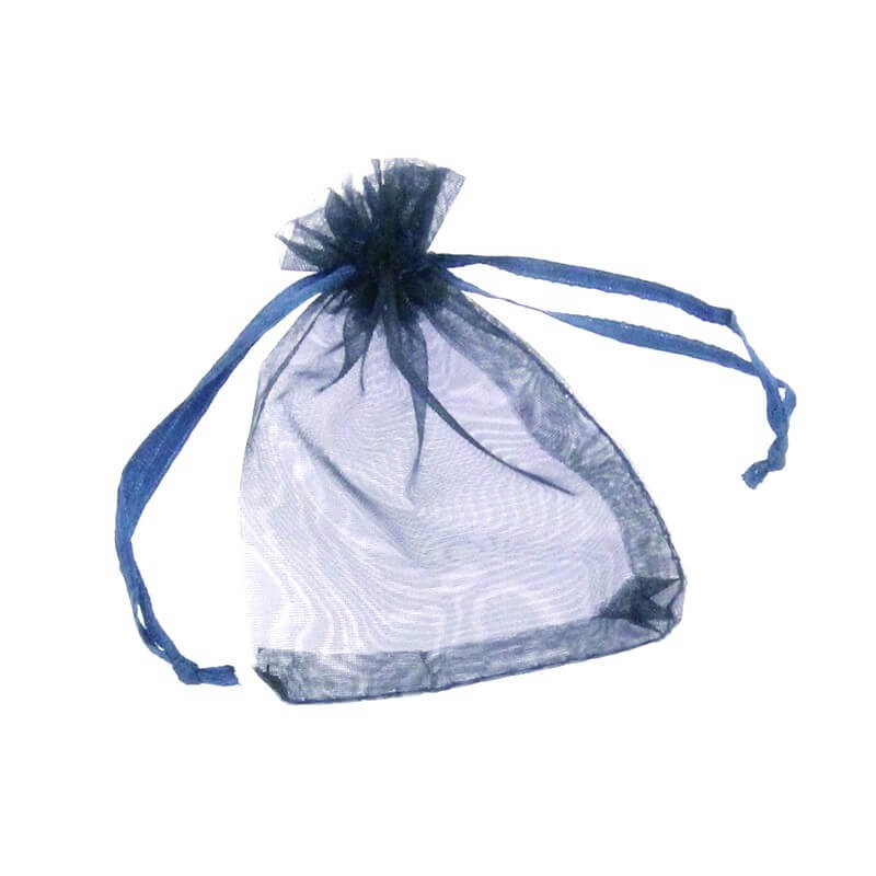 Organza bags navy blue 7 x 9cm 4pcs ORG7N2