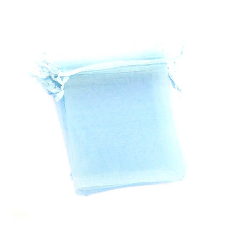 Organza bags blue 9 x 12 cm 2pcs ORG1209