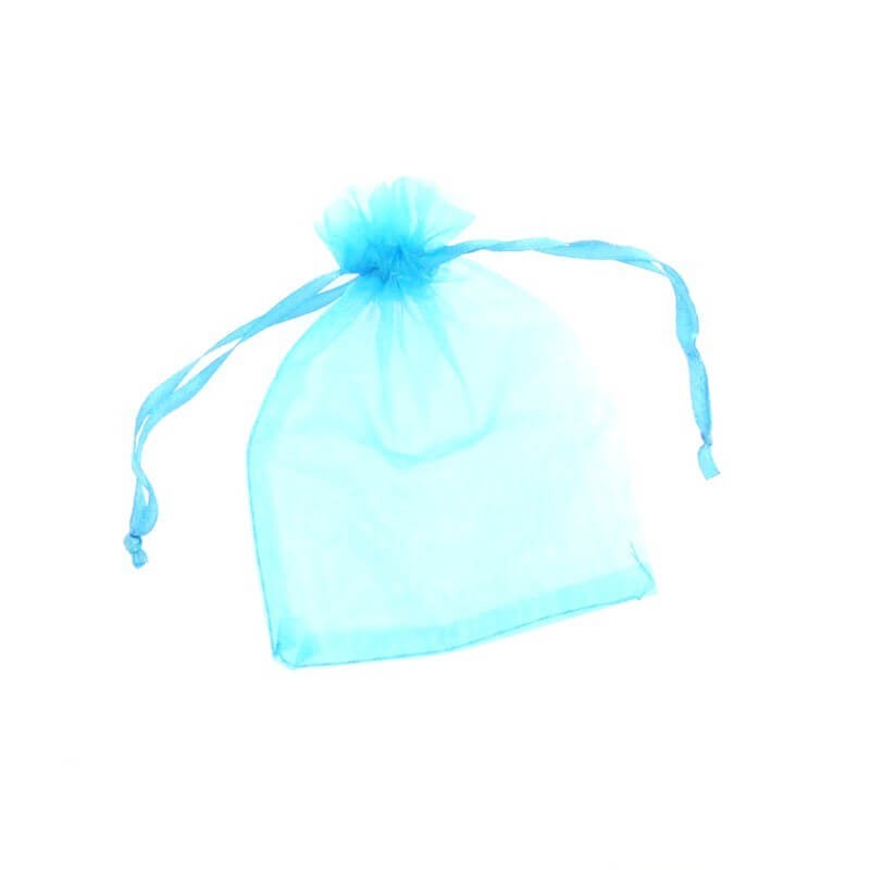 Organza bags blue 9 x 12 cm 2pcs ORG1210