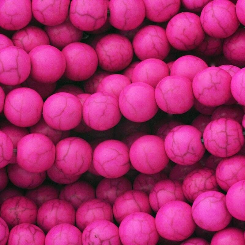 Pink howlite beads 10mm beads 40pcs / string HOROKU10