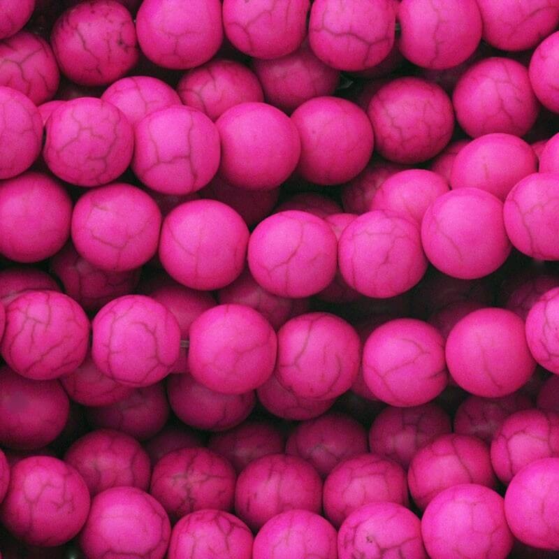 Pink howlite beads 10mm beads 40pcs / string HOROKU10