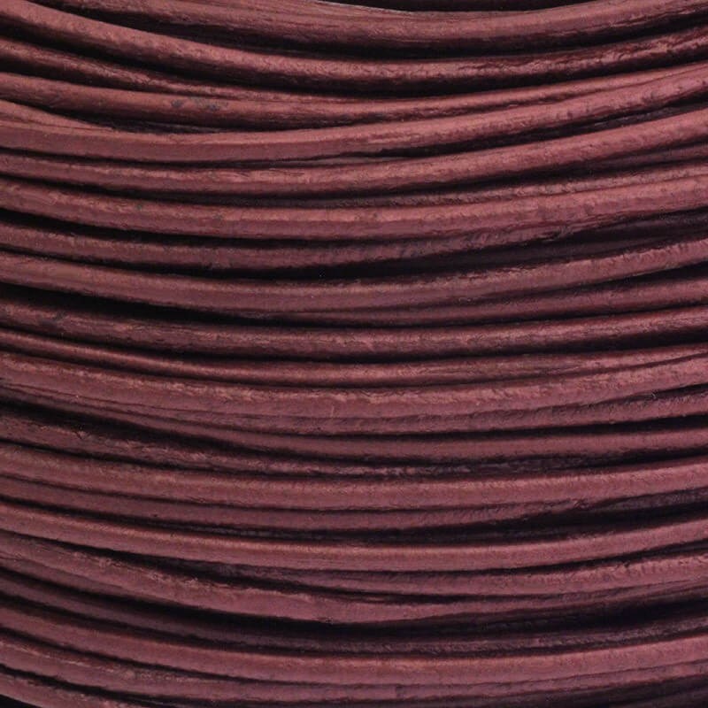 Natural leather 1.5mm maroon leather strap with RZ15C16 spool