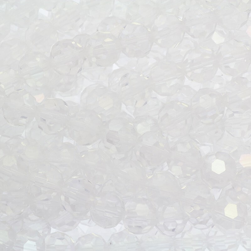 Glass beads crystal balls 8mm transparent ab 72pcs SZSZKU0801