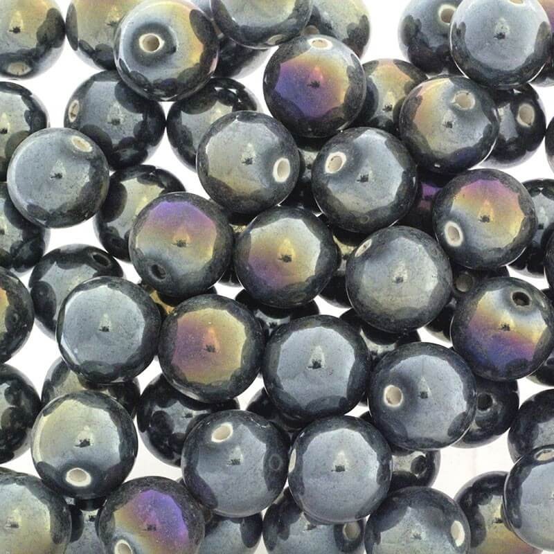 Ceramic beads / balls 18mm warm gray ab1pcs CKU18S13DA