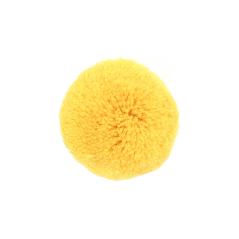 Jewelry accessories / Pompoms 45mm yellow 1pc FPO4502