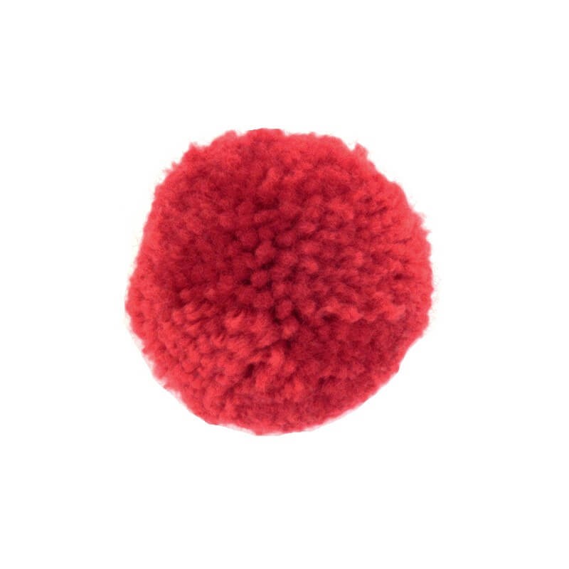Jewelry accessories / Pompoms 45mm burgundy 1pc FPO4509