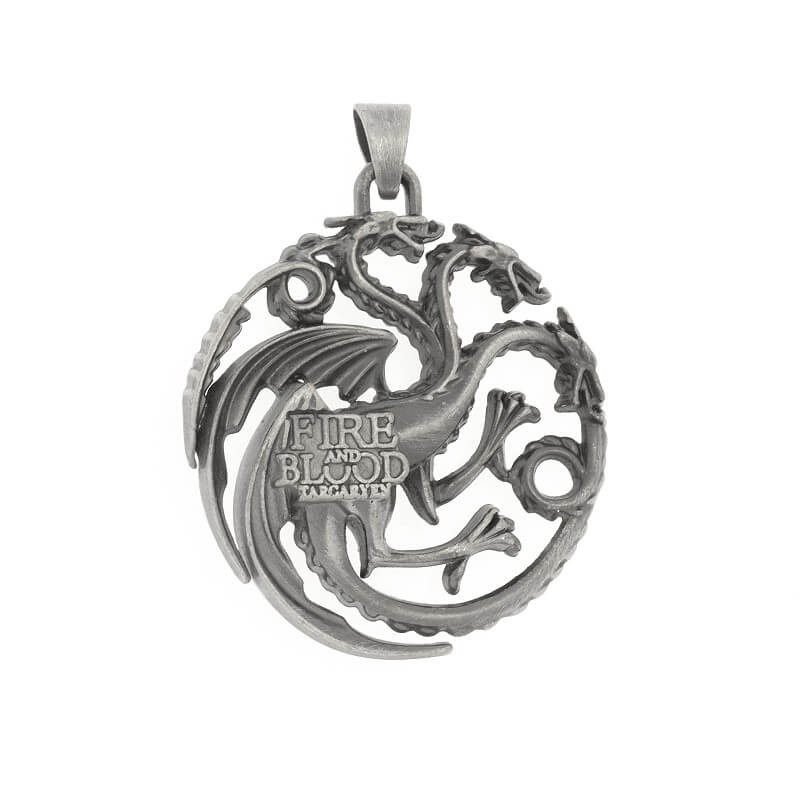 Pendants for jewelry dragons Deanerys 1pc anthracite 50x45mm AAAN15