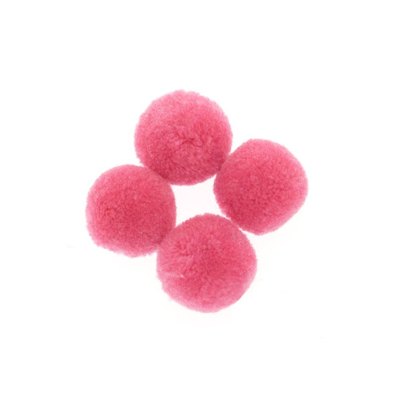 Jewelry pompoms 30mm pink 1pc FPO3013