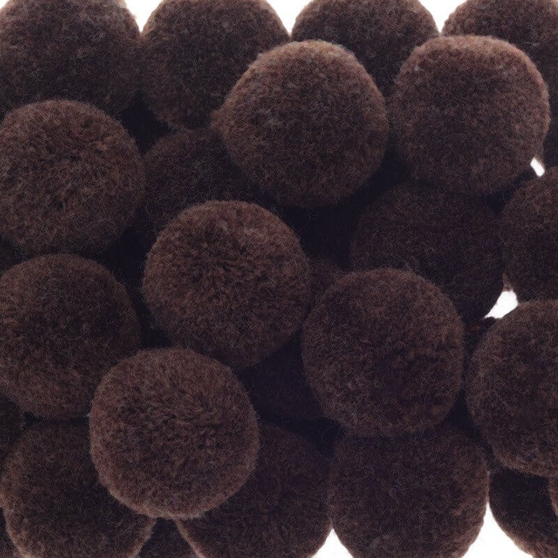 Pompons for jewelry 30mm bronze 1pc FPO3032