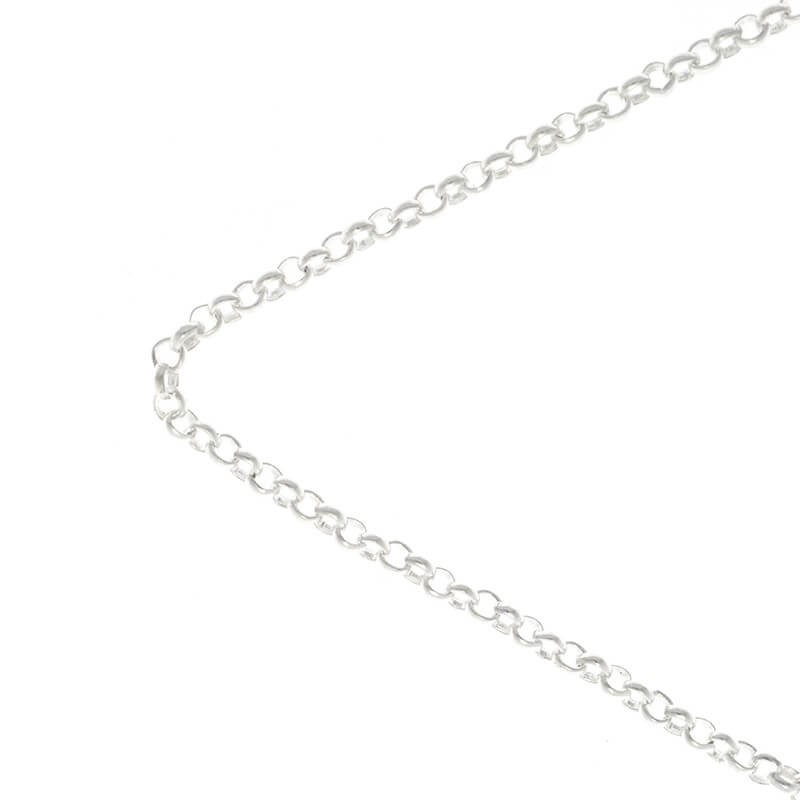 Rolo chain light silver 2.5mm 1m LL157SS