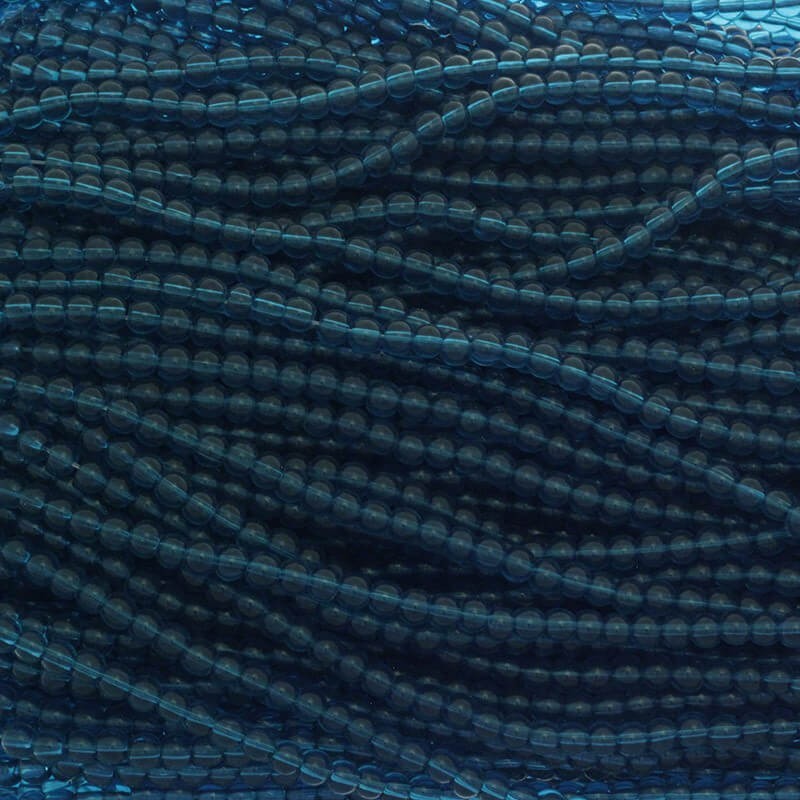 Perfect beads 4mm beads 222 pieces dark turquoise SZPF0425