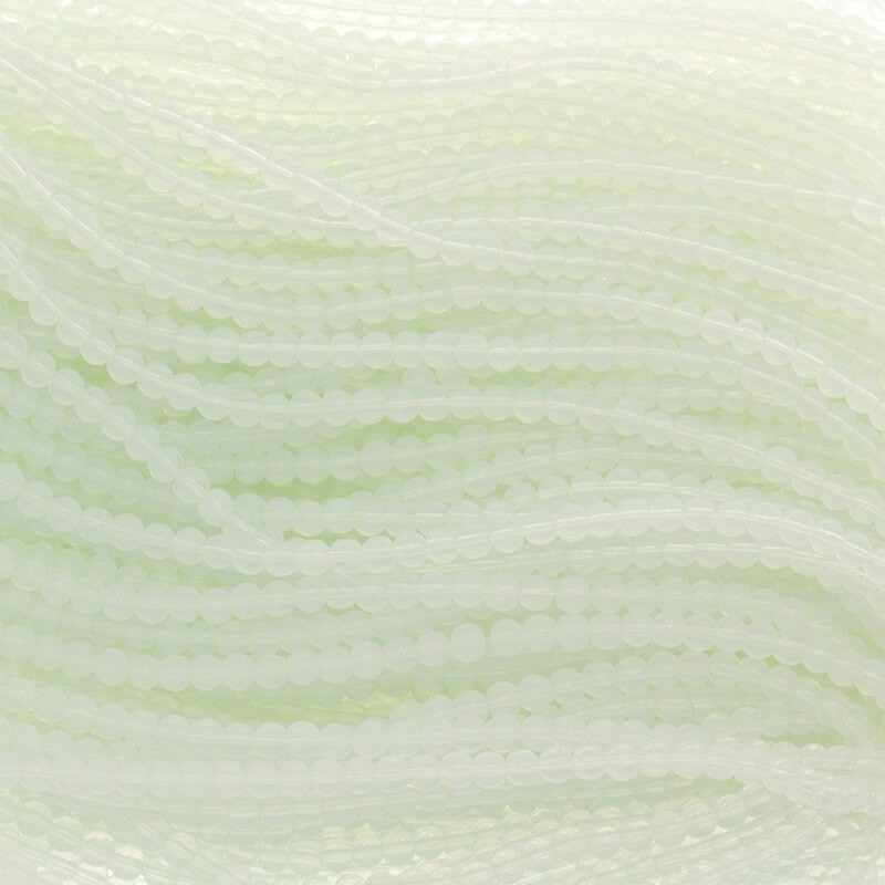 Perfect beads 4mm beads 222 pieces white opal SZPF0433