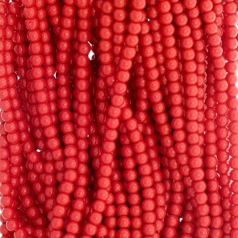 Perfect beads 6mm beads 142 red SZPF0604