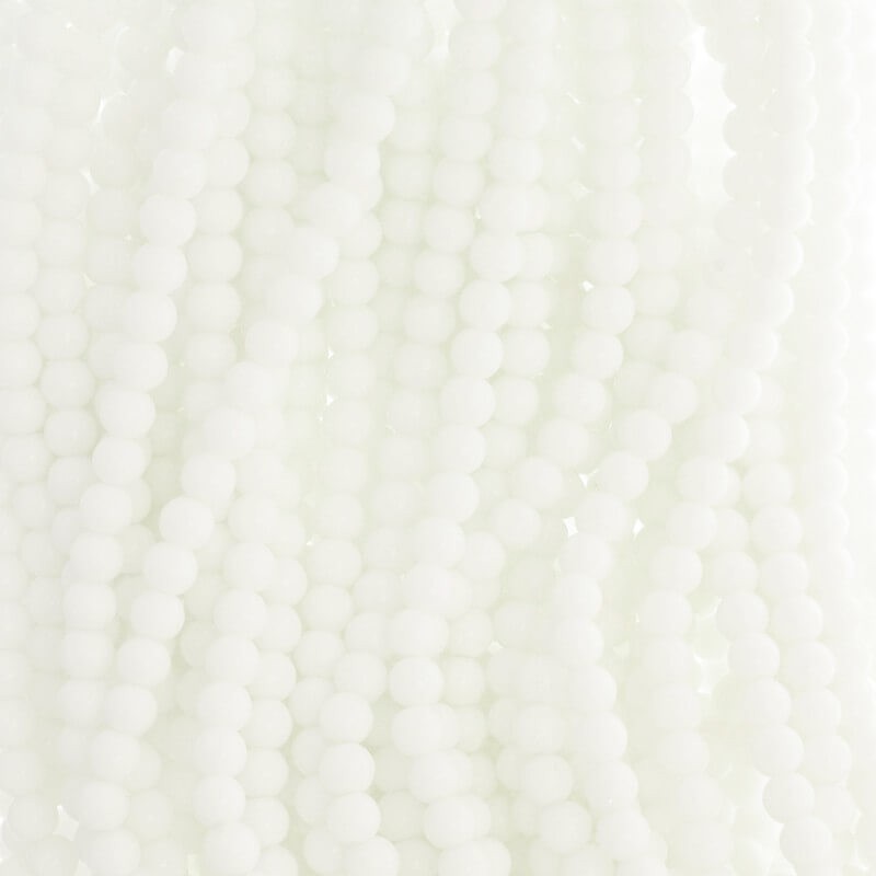 Perfect beads 6mm beads 125 pieces white SZPF0630