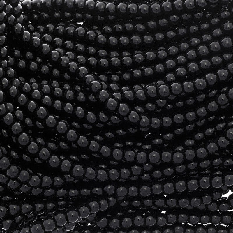 Perfect beads 6mm beads 145 pieces black SZPF06BL