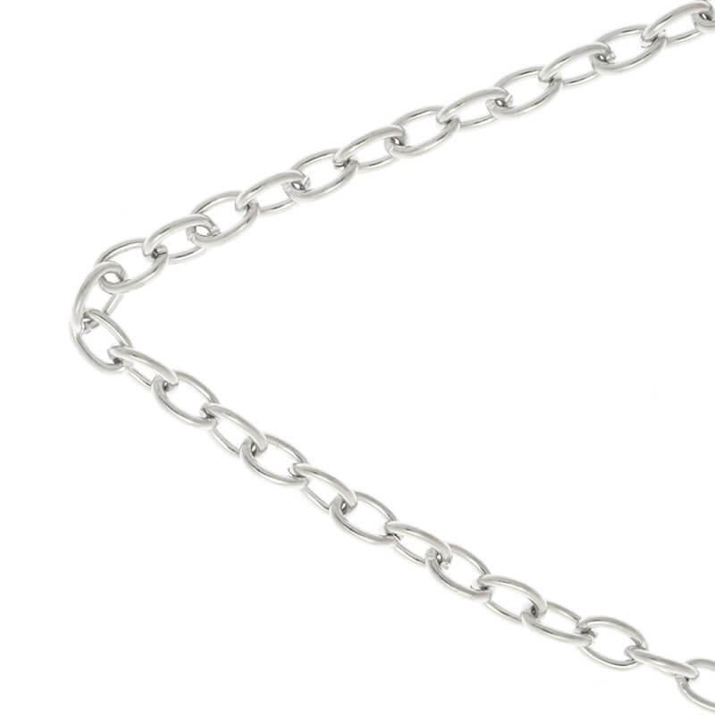 Chains / ankier 3.8x5.5mm platinum 1m LL167PL