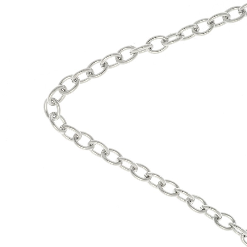 Chains / ankier 3x4mm platinum 1m LL166PL