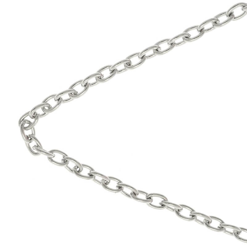 Chains / ankier 2.8x4mm platinum 1m LL165PL