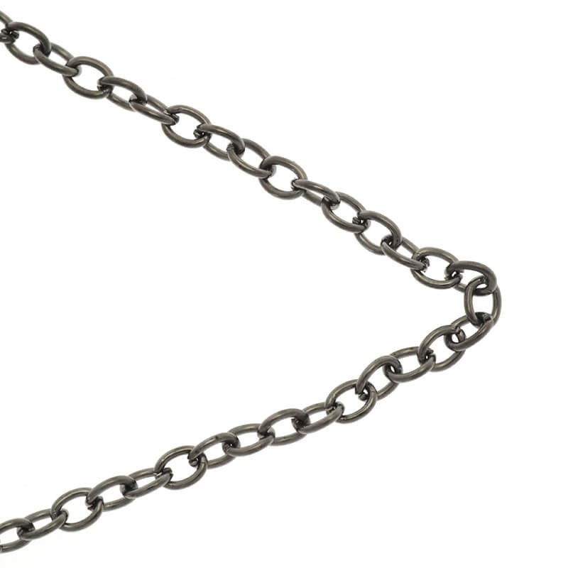 Chains / ankier 2.8x4mm anthracite 1m LL165AN