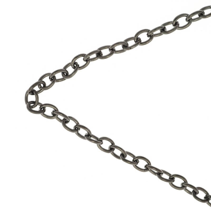 Chains / ankier 2.8x4mm anthracite 1m LL165AN