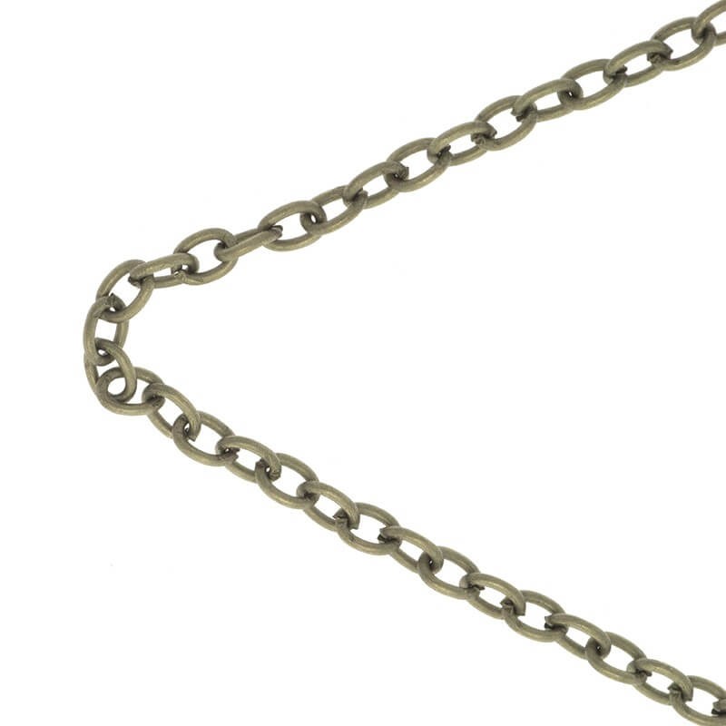 Chains / ankier 2.8x4mm antique brown 1m LL165AB
