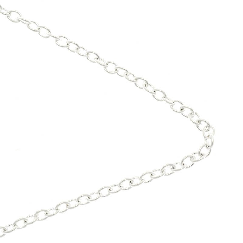 Chains / ankier 2.5x3mm silver 1m LL164SS