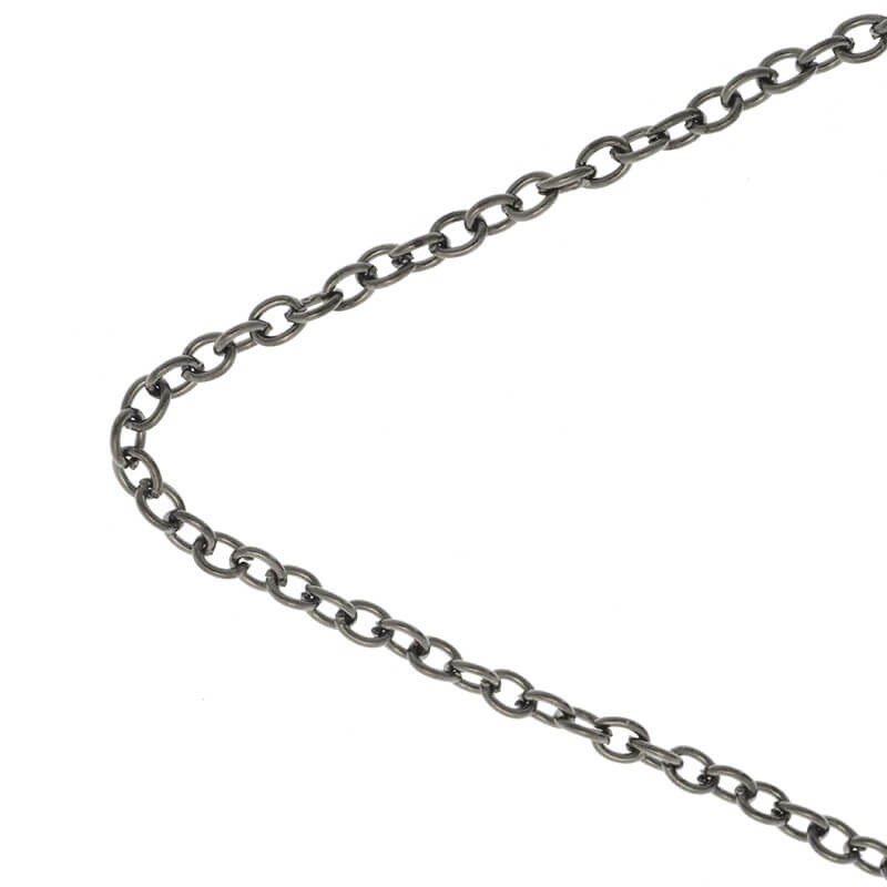 Chains / ankier 2.5x3mm anthracite 1m LL164AN